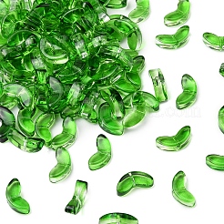 100 Stück sprühlackierte transparente Glasperlen&nbsp;GLAA-FS0002-04