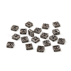 Messing Strass Zwischen perlen&nbsp;RB-A013-6x6-01B