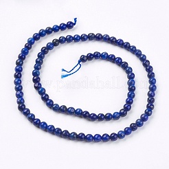 Gefärbt natürliche Lapislazuli Perlenstränge&nbsp;X-G-R173-6mm-01