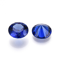 Rautenförmigen Zirkonia zeigte zurück Cabochons&nbsp;ZIRC-R004-10mm-06