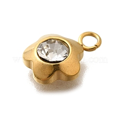 Ciondoli in acciaio inossidabile 304 con zirconi cubici&nbsp;STAS-D310-07G-02