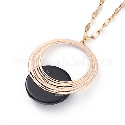 Colliers avec pendentifs en résine&nbsp;NJEW-JN02593