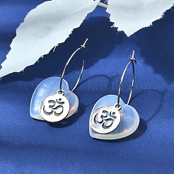 Boucles d'oreilles créoles pour femmes&nbsp;EJEW-G475-04P