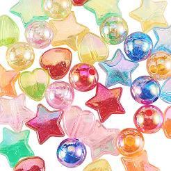 630pcs umweltfreundliche transparente Acrylperlen&nbsp;TACR-CJ0001-23
