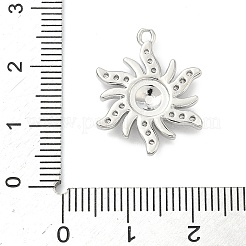 Messing micro pave klare zirkonia anhänger&nbsp;KK-G548-01B-P