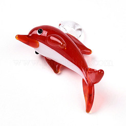 Handgefertigte Silberfolie Murano Anhänger&nbsp;LAMP-T023-15