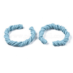 Offener Ring aus Fimo-Twist-Seil&nbsp;CLAY-N010-031-05