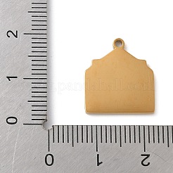 Pendentifs en acier inoxydable émaillé 304 à thème de Noël&nbsp;STAS-K312-04M-G