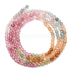 Fili di perline di tormalina multicolore naturale sfumata&nbsp;G-D110-A02-07