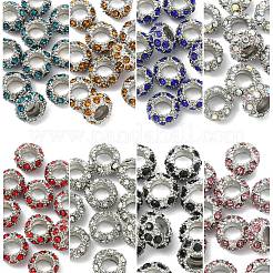 10 perlina europea in lega di strass&nbsp;CPDL-YW0001-02A