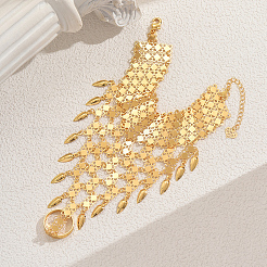 Elegante Fingerarmbänder aus Messing mit Münzgliedern im orientalischen Stil für Frauen&nbsp;WZ0835