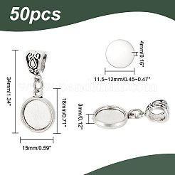 Tibetischer stil Aluminium Anhänger & Charms&nbsp;PALLOY-AB00022