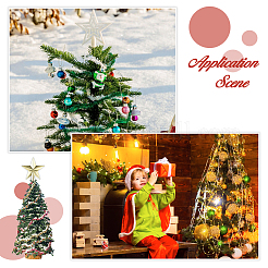 10 décoration d'étoile en plastique pour sapin de Noël&nbsp;DIY-DC0003-98