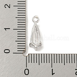 Pendente in ottone con micro pavé di zirconi cubici s&nbsp;ZIRC-R020-04P