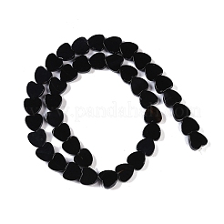 Fili di perline di onice nero naturale (tinti e riscaldati).&nbsp;G-NH0011-G05-01