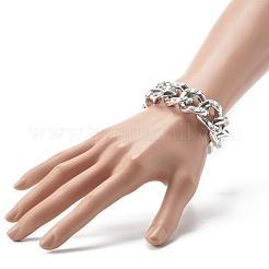 Ensemble de bracelet et collier de chaîne gourmette faits à la main&nbsp;SJEW-JS01202