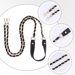 1 chaîne de sac à main en alliage et cuir PU&nbsp;DIY-BM0002-88