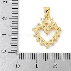 Ottone micro spianare pendenti zirconi&nbsp;KK-K298-13G