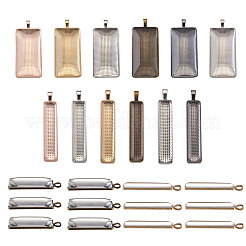 DIY-Kits zur Herstellung rechteckiger Anhänger&nbsp;DIY-TA0008-91