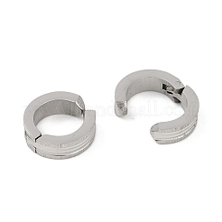 Orecchini non piercing in acciaio inossidabile 304 satinato anti-ossidazione&nbsp;EJEW-M001-07A-P