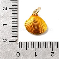Muschelanhänger aus Messing mit Emaille&nbsp;KK-A268-08G