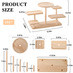 2 Beutel 5-lagige Dessertständer aus Holz&nbsp;ODIS-DL0001-05