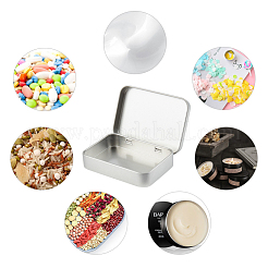 Boîte en fer blanc à clapet jointe&nbsp;CON-WH0069-52