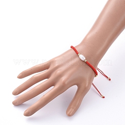 Verstellbare Nylonfäden geflochtene Perlenarmbänder&nbsp;BJEW-JB05259-02