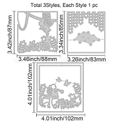 Moldes de corte de acero al carbono stencils&nbsp;DIY-WH0309-360