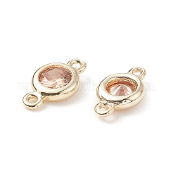 Colgantes de conector de circonita cúbica pavé de latón&nbsp;LS-KK-TAC0015-01G-07