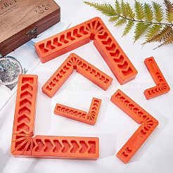 Carrés de positionnement des plastiques techniques pinces à angle droit&nbsp;TOOL-WH0130-24