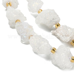 Galvani natürliche druzy Achat Perlen Stränge&nbsp;G-G289-02B