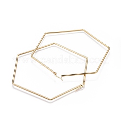 Boucles d'oreilles créoles en acier inoxydable 201&nbsp;EJEW-A052-25B