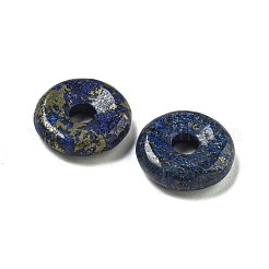 Natürliche Lapislazuli Donut/Pi-Scheiben-Anhänger&nbsp;G-G142-01T