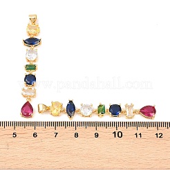 Messing Zirkonia Anhänger&nbsp;KK-C166-07G