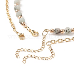 2 pièces 2 style naturel nouveau jade larme pendentif colliers ensemble&nbsp;NJEW-JN04079