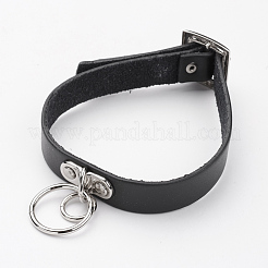 Collane di choker in pelle di pelle di punk rock style&nbsp;X-NJEW-D287-06