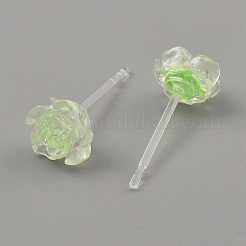 Clous d'oreille en résine&nbsp;LS-EJEW-WH0016-39A