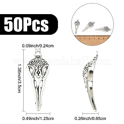 50 pendentif en alliage de style gothique tibétain&nbsp;FIND-YW0008-51