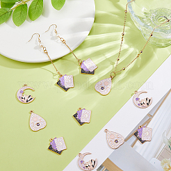 18 pendentif eanaml en alliage de style tarot&nbsp;FIND-DC0006-60