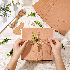 8 boîte d'expédition carrée pliable en papier kraft&nbsp;CON-CP0001-018C