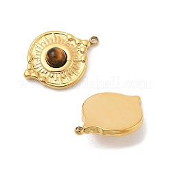Colgantes de ojo de tigre naturales&nbsp;STAS-F312-15G-03