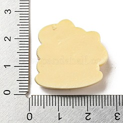 Cabochon decoden in resina opaca a tema fiori di ciliegio primaverili&nbsp;RESI-E055-02C