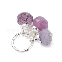 5 colgante de jade natural de Malasia teñido en 5 colores&nbsp;PALLOY-JF05176-02
