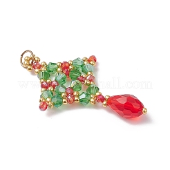 Pendentifs en verre de Noël&nbsp;PALLOY-MZ01051-01