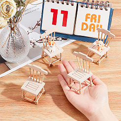 Mini chaises en bois&nbsp;DJEW-WH0042-03A