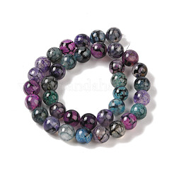 Chapelets de perles en agate veine de dragon naturelle&nbsp;X-G-NH0013-B01-02