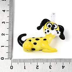 Colgantes artesanales de lampwork&nbsp;LAMP-T025-08D