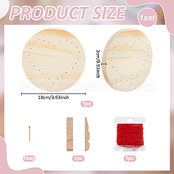 1 sachet de kits de création d'art du fil à faire soi-même&nbsp;DJEW-WR0001-22C
