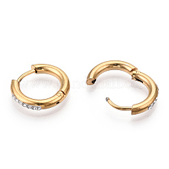 201 orecchini a cerchio in acciaio inossidabile&nbsp;STAS-S079-162B-G
